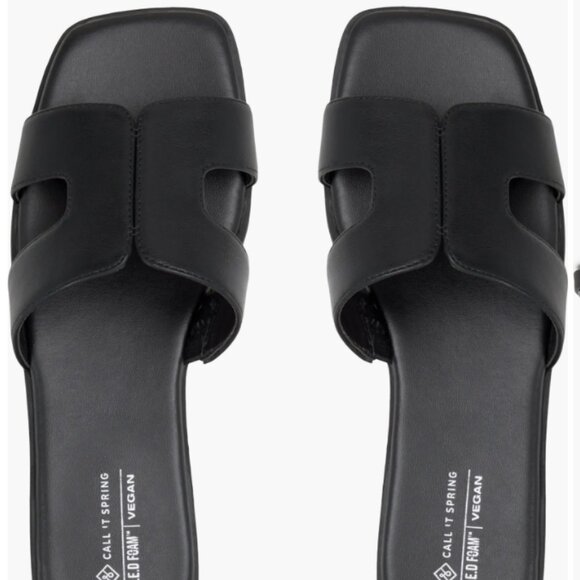 Call it spring by Aldo- black Slide Sandal size 7 - Picture 1 of 4